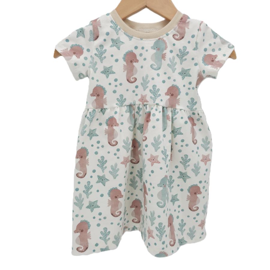 Basic Kleid Under the Sea Seepferdchen 134-164